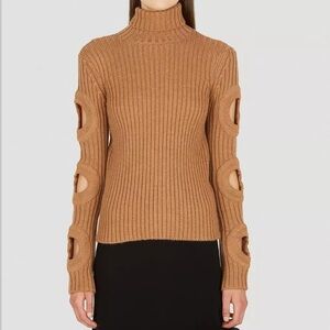 J. W. Anderson Cutout Sleeve Turtleneck Sweater